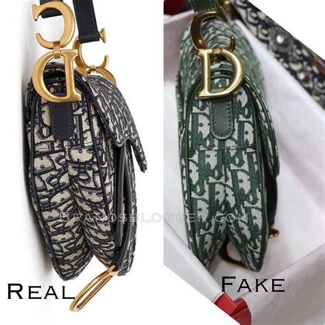 real vs fake dior saddle bag|authentic Dior saddle bag.